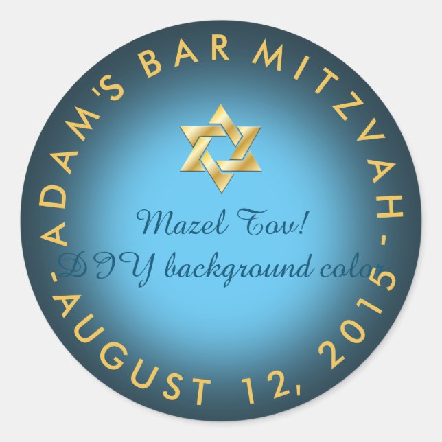 Sticker Rond PixDezines mitzvah/do-it-yourself couleur (Devant)