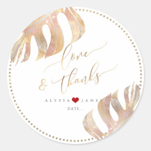 Sticker Rond PixDezines Verdure, Monstère métallique Faux