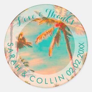Sticker Rond PixDezines vintage hawaii/mauna lani