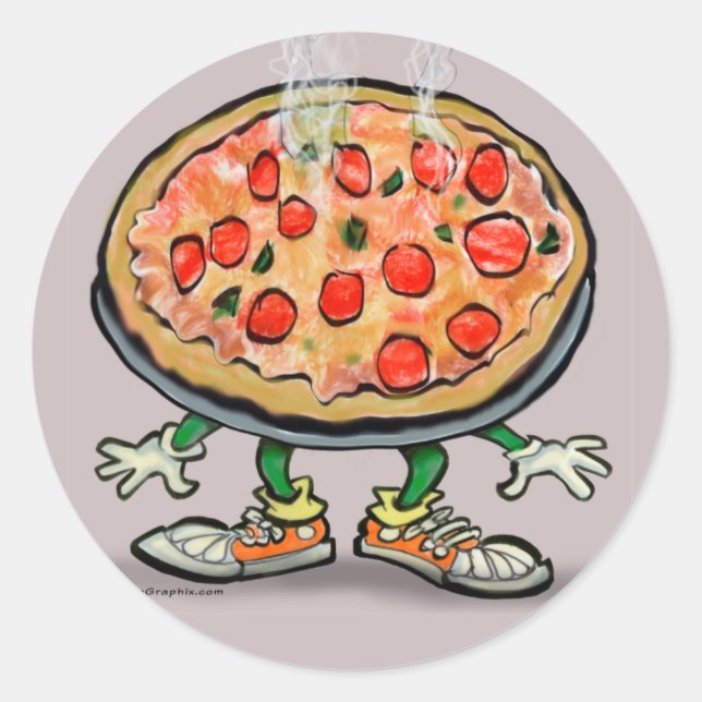 Sticker Rond Pizza (Devant)
