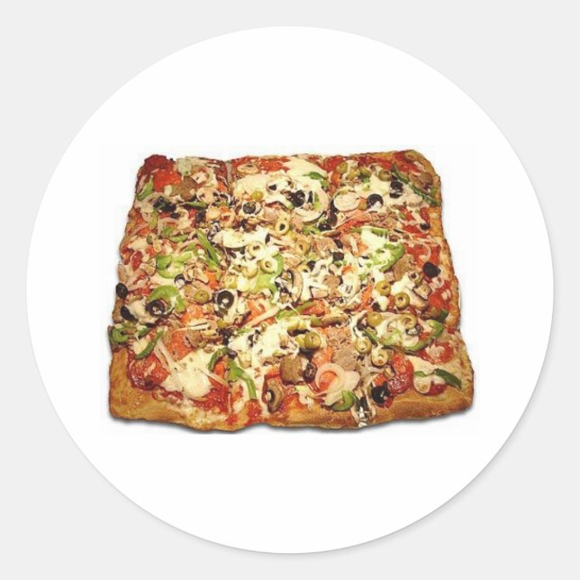 STICKER ROND PIZZA PIE SICILIENNE (Devant)