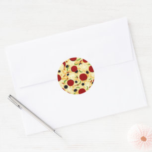 Sticker Rond Pizza Topping