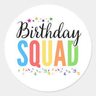 STICKER ROND PLACE DE L'ANNIVERSAIRE