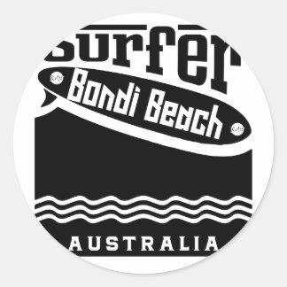 Sticker Rond Plage de Bondi