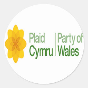 Sticker Rond Plaid Cymru Party of Wales