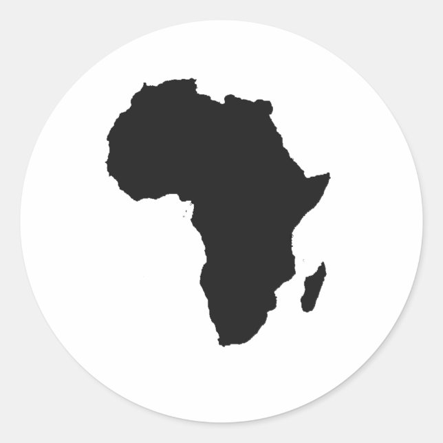 Sticker Rond Plan Afrique (Devant)