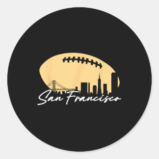 Sticker Rond Plan De Football De Votre Ville San Fran