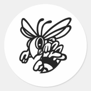 Sticker Rond Plan de Hornets