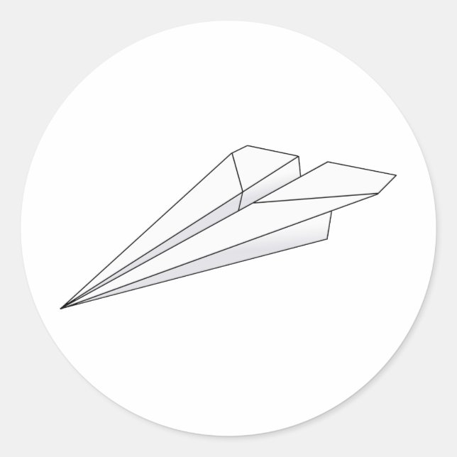 Sticker Rond Plan papier (Devant)