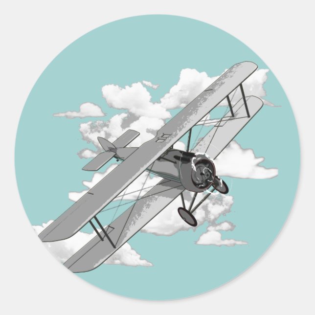 Sticker Rond Plan vintage (Devant)