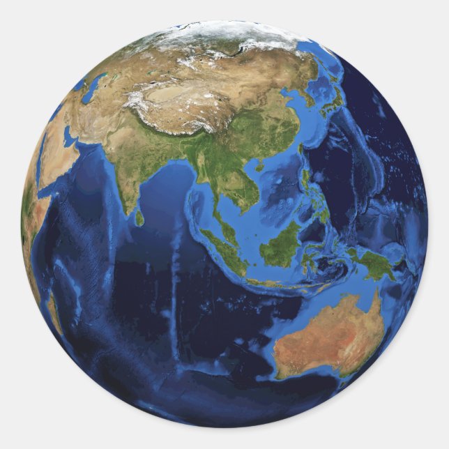 Sticker Rond Planet Earth (Devant)