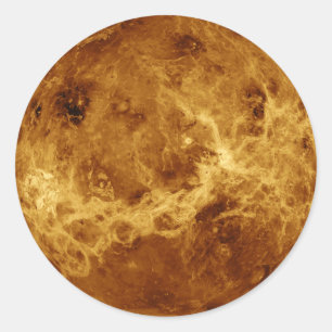 Sticker Rond PLANET VENUS VERSION RADAR (système solaire) ~
