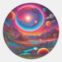 Planètes sauvages art psychédélique