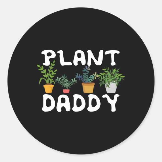 Sticker Rond Plante Daddy Landscag Jardinier (Devant)