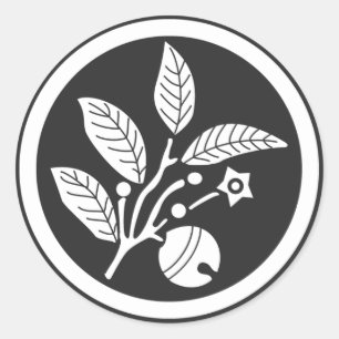 Sticker Rond plantes [Famille Crest]