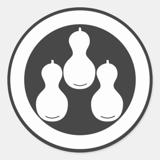 Sticker Rond plantes [Famille Crest] (Devant)