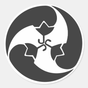 Sticker Rond plantes [Famille Crest]