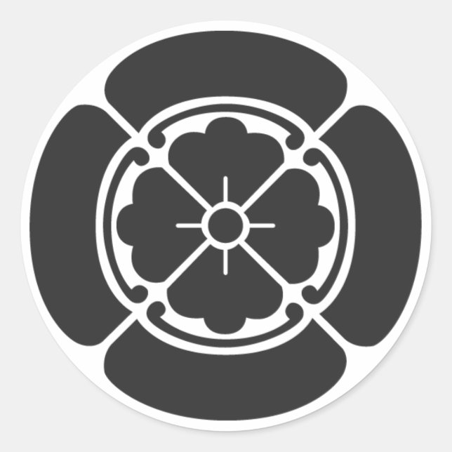 Sticker Rond plantes [Famille Crest] (Devant)