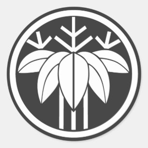 Sticker Rond plantes [Famille Crest]