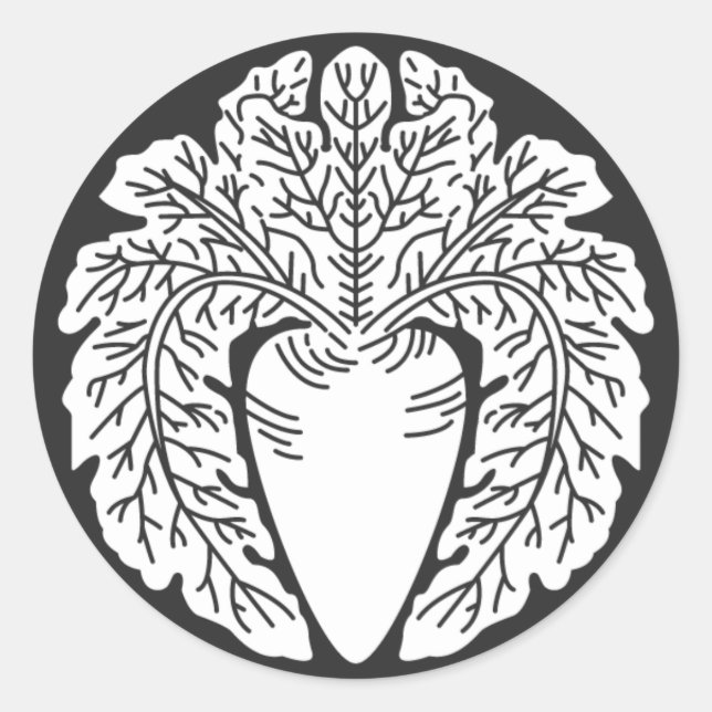 Sticker Rond plantes [Famille Crest] (Devant)