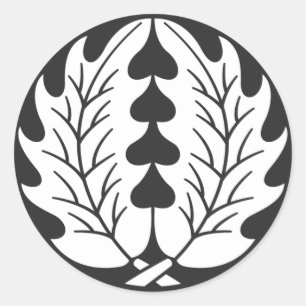 Sticker Rond plantes [Famille Crest]