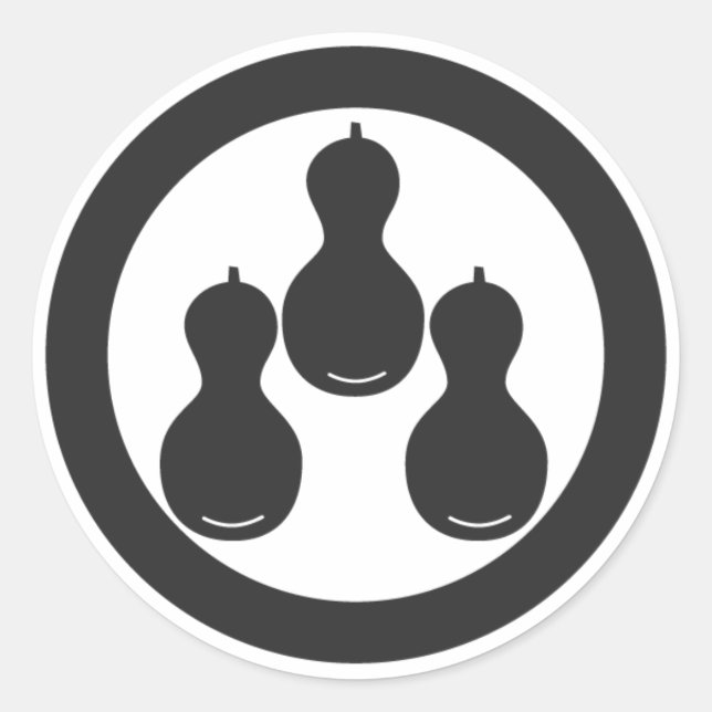 Sticker Rond plantes [Famille Crest] (Devant)