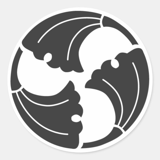 Sticker Rond plantes [Famille Crest] (Devant)