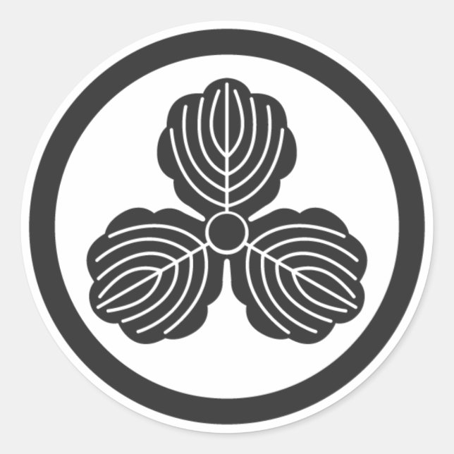 Sticker Rond plantes [Famille Crest] (Devant)