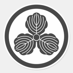 Sticker Rond plantes [Famille Crest]