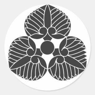 Sticker Rond plantes [Famille Crest]