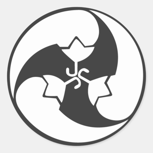 Sticker Rond plantes [Famille Crest] (Devant)