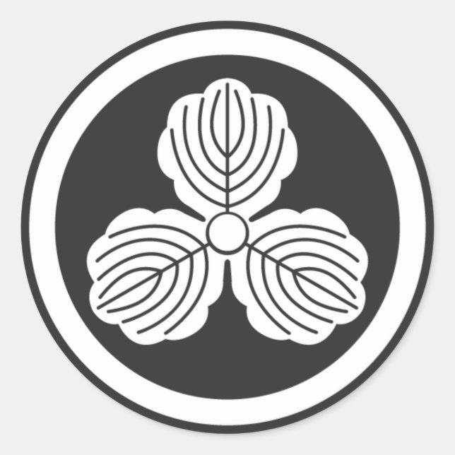 Sticker Rond plantes [Famille Crest] (Devant)