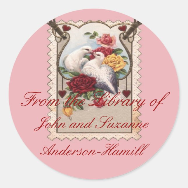 Sticker Rond Plaque Couples (Devant)