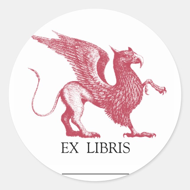Sticker Rond Plaque Griffin (Devant)