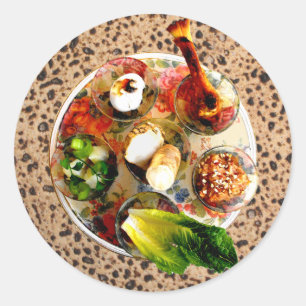 Sticker Rond Plaque Seder & Matazah