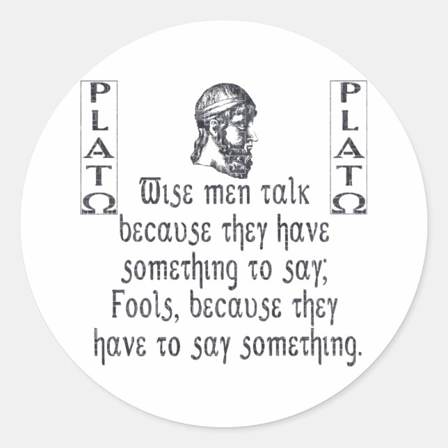 Sticker Rond Platon (Devant)