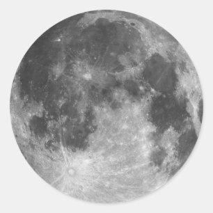 Sticker Rond Pleine lune