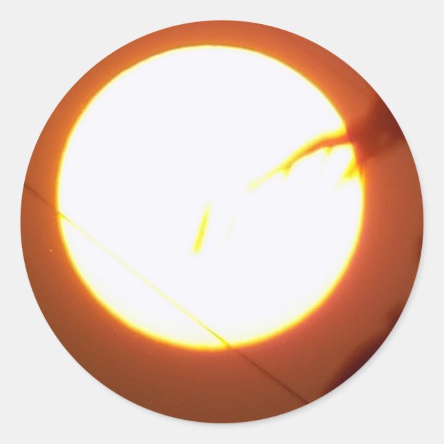 Sticker Rond Pleine lune envoûtante (Devant)