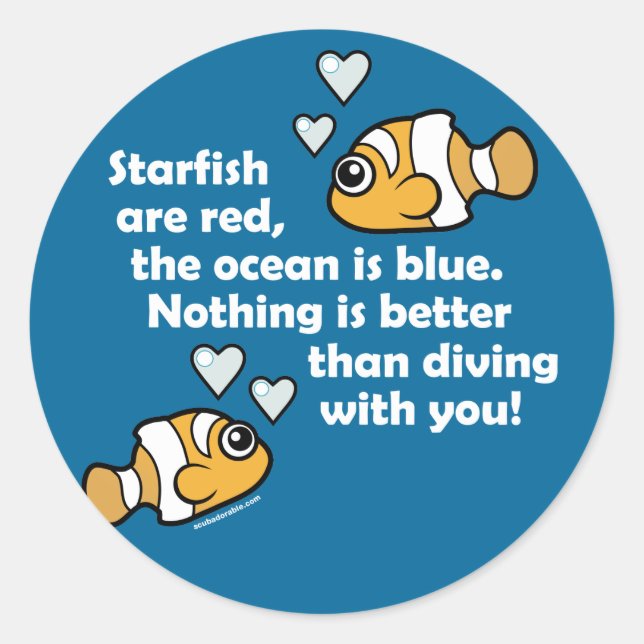 Sticker Rond Plongée Avec Vous (Devant)