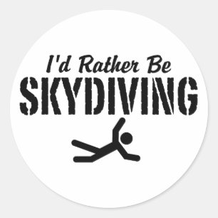 Sticker Rond Plongée en ciel