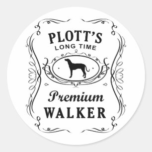 Sticker Rond Plott Hound