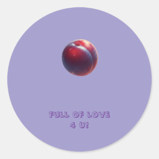 Sticker Rond Plum Valentines