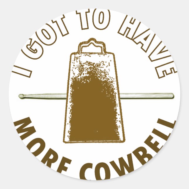 STICKER ROND PLUS COWBELL (Devant)