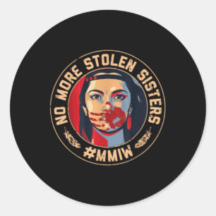Sticker Rond Plus de sour volé Amer de sensibilisation à la mim