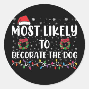 Sticker Rond Plus susceptible de décorer le chien pour assortir