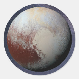 Sticker rond Pluton classique