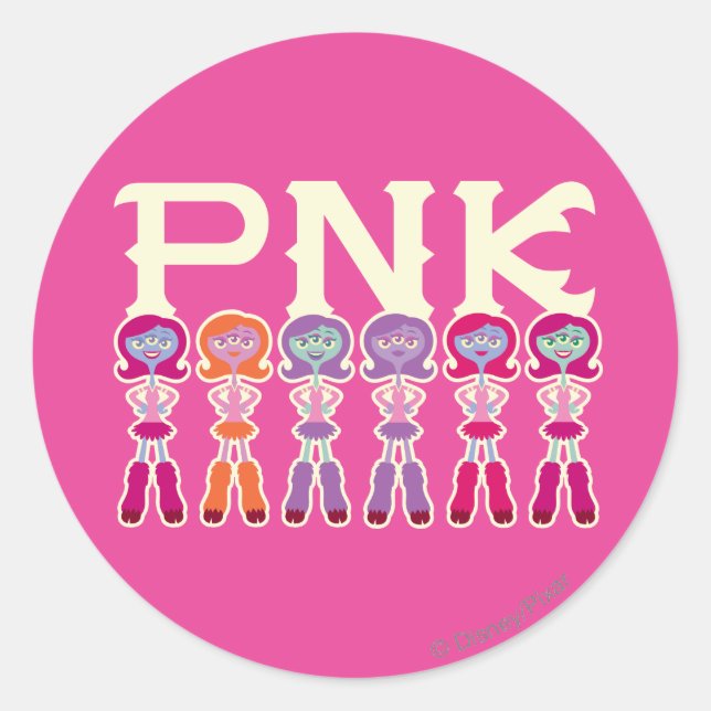 Sticker Rond PNK - Étudiants effrayants (Devant)