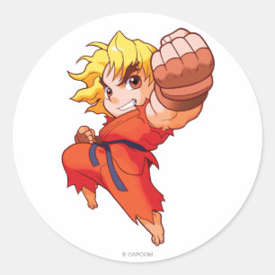 Sticker Rond Poche-chasse Ken