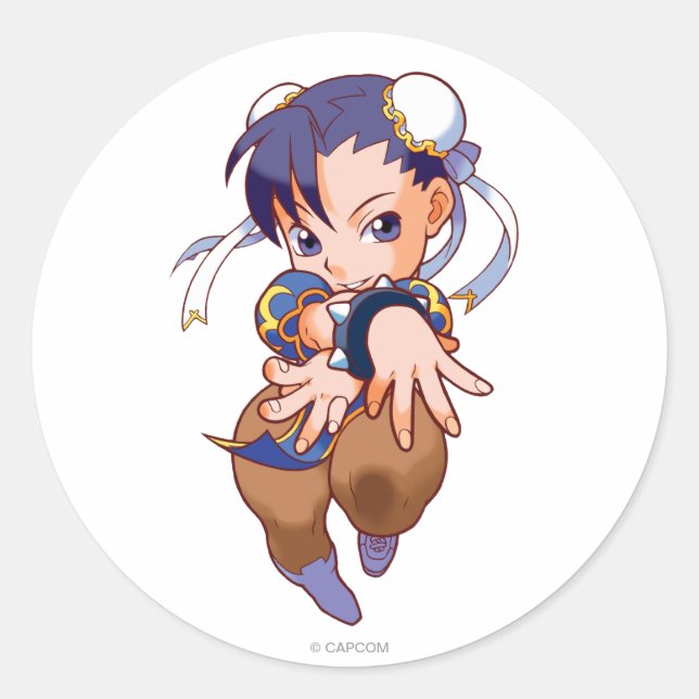 Sticker Rond Poche Chun-Li (Devant)