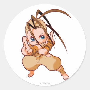 Sticker Rond Poche Fighter Ibuki